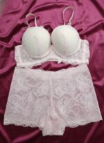 4Pis Ring-Safe Premium Lace Foam Bra Panty  Combo Set - Image 5