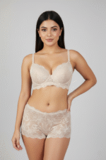 4Pis Ring-Safe Premium Lace Foam Bra Panty  Combo Set (Copy) - Image 5