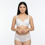 4Pis Ring-Safe Premium Lace Foam Bra Panty  Combo Set  3 - Image 5